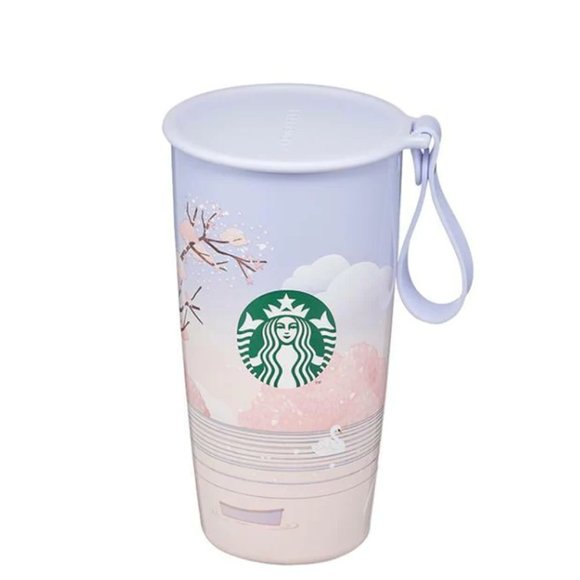 Brand New Starbucks Korea 22 Cherry Blossom Chubby Dome Tumbler 355ml (12 oz) - Picture 2 of 6